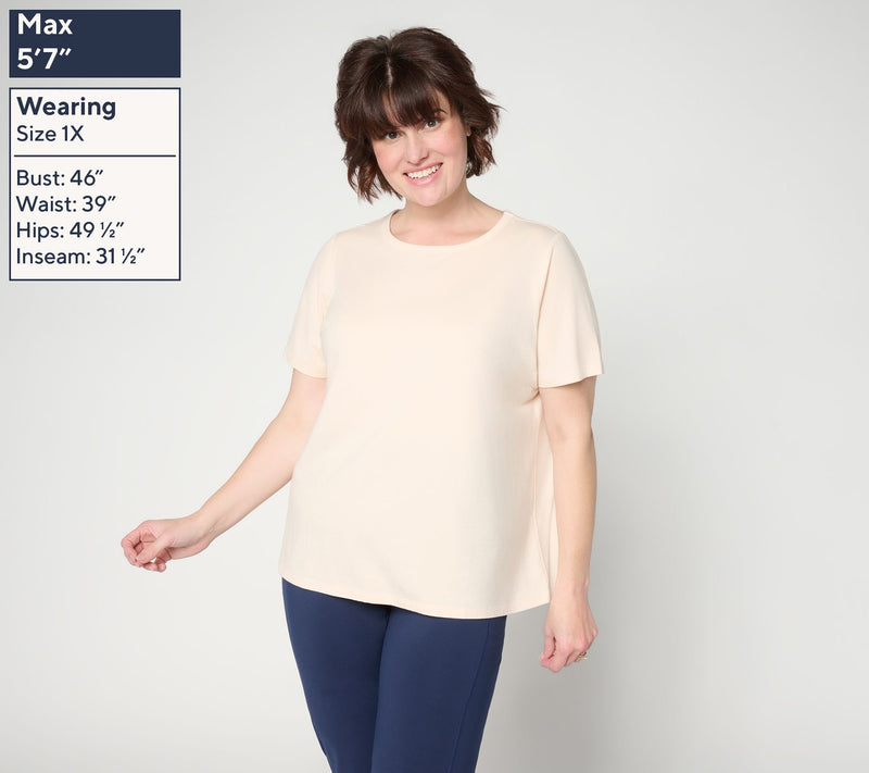 AnyBody Cozy Knit Jersey Pack of 2 Tees — View 10