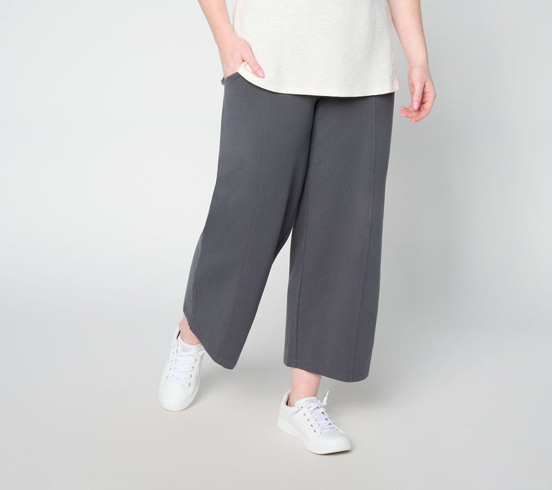 Me by Jennie Garth Petite Cropped Coast Pull-On Wide Leg Pants — View 12