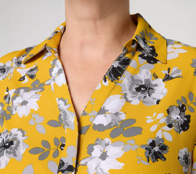 Joan Rivers Floral Georgette Blouse — View 6