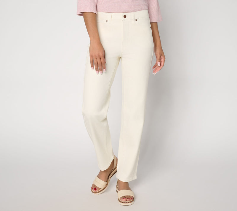 Me by Jennie Garth Regular Repreve Straight Leg Jeans- Color — View 7