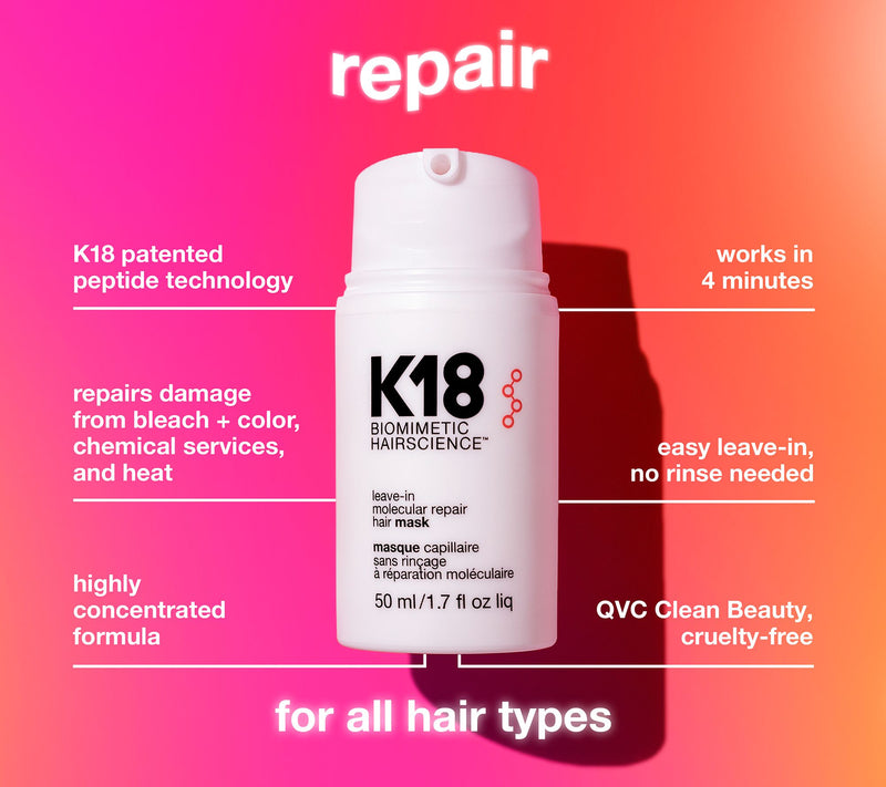 K18 Molecular Repair Hair Mask and 8.5oz Detox Shampoo — View 3