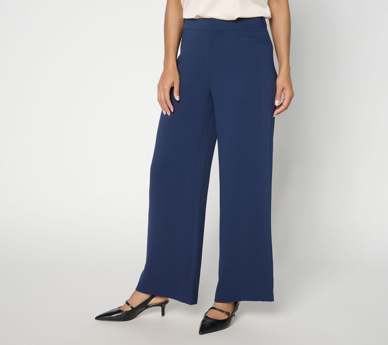 BEAUTIFUL by Lawrence Zarian Petite Wide Leg Adjustable Waist Pant — View 5