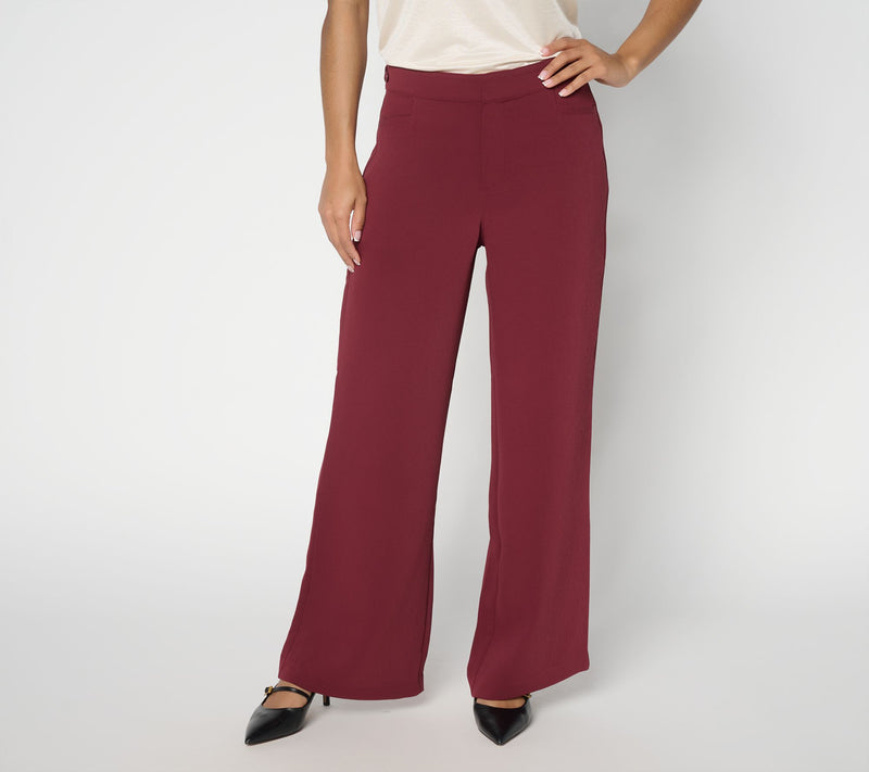 BEAUTIFUL by Lawrence Zarian Petite Wide Leg Adjustable Waist Pant — Main view