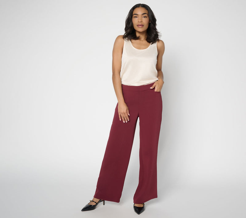 BEAUTIFUL by Lawrence Zarian Petite Wide Leg Adjustable Waist Pant — View 13