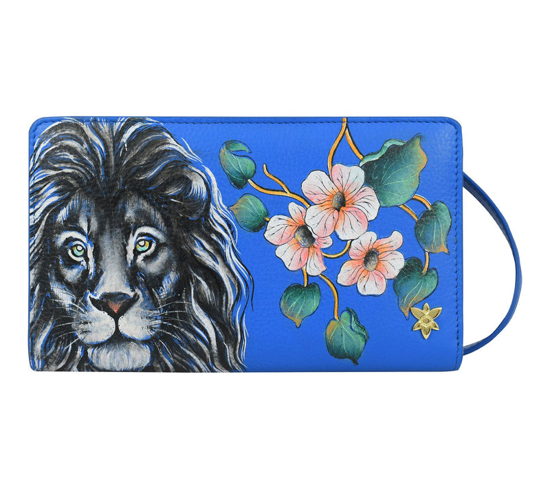 Anuschka Painted Leather RIFD Wallet Crossbody — View 13