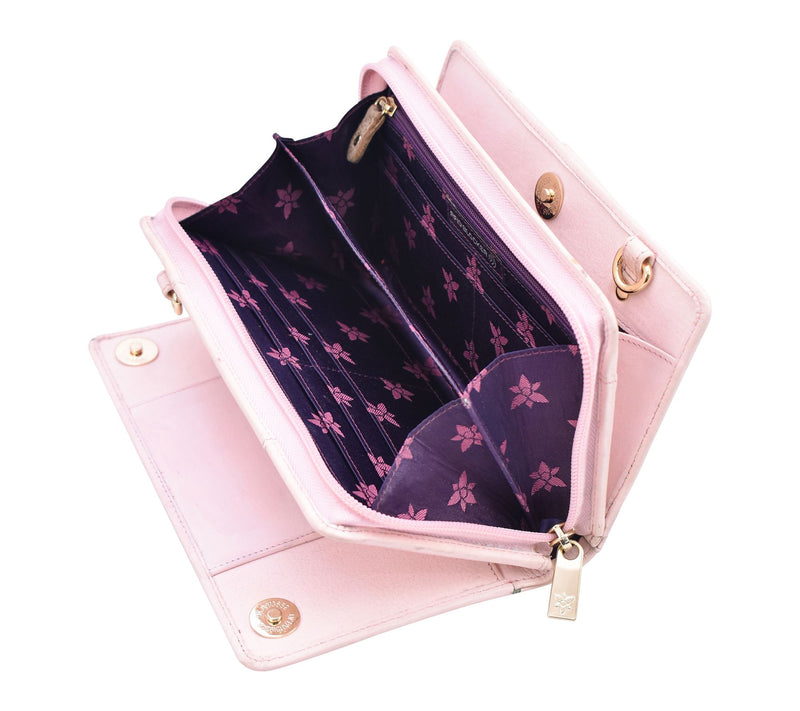 Anuschka Painted Leather RIFD Wallet Crossbody — View 3