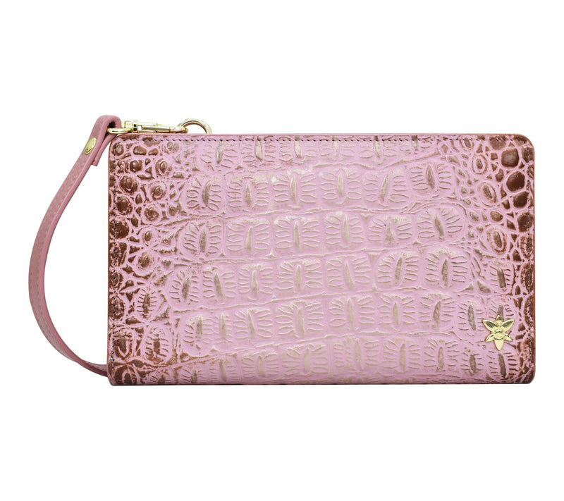 Anuschka Painted Leather RIFD Wallet Crossbody — View 15