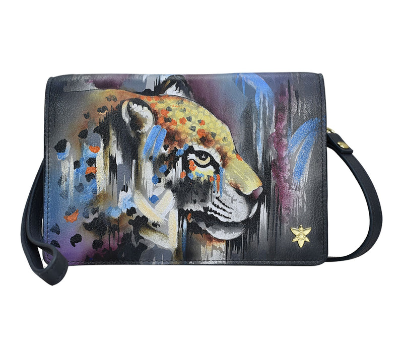 Anuschka Painted Leather RIFD Wallet Wristlet Crossbody — Main view
