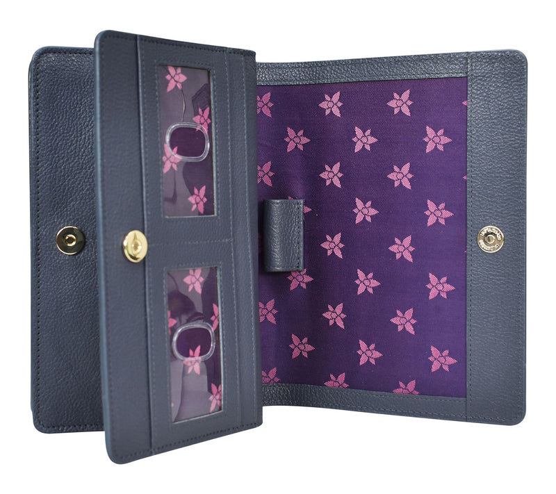 Anuschka Painted Leather RIFD Wallet Wristlet Crossbody — View 3