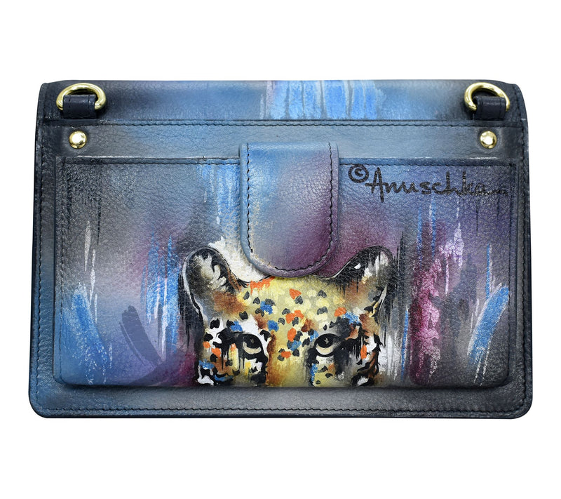 Anuschka Painted Leather RIFD Wallet Wristlet Crossbody — View 2
