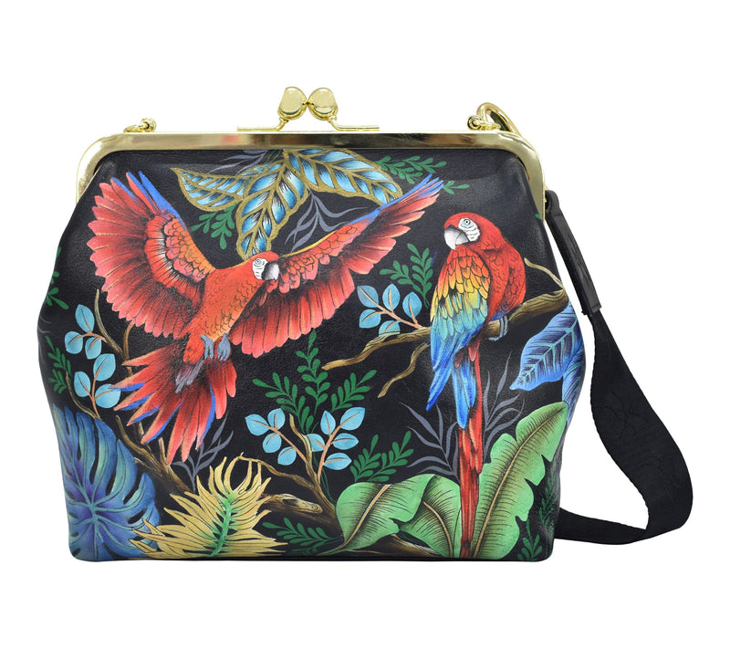 Anuschka Painted Leather Frame Crossbody — View 14