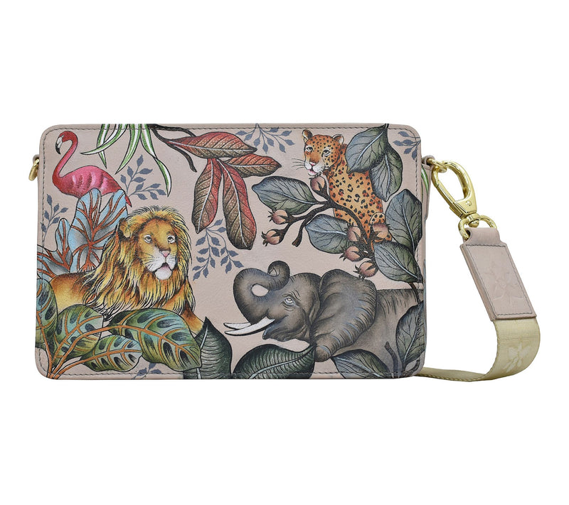 Anuschka Painted Leather Triple Compartment Crossbody — Main view