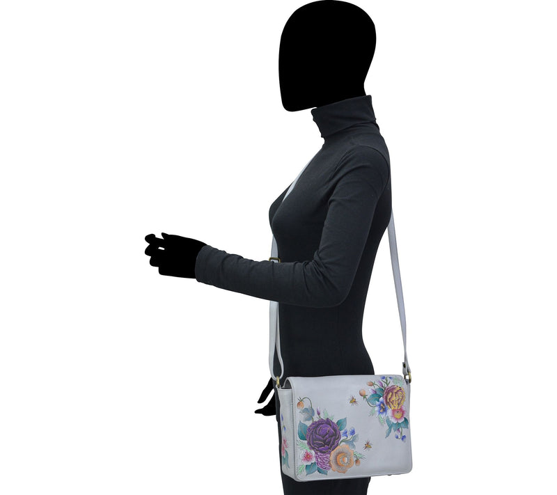 Anuschka Painted Leather Flap Crossbody — View 4