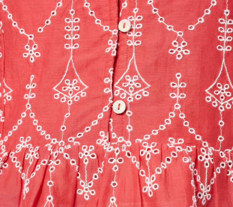LOGO Lavish by Lori Goldstein Embroidered Long Sleeve Blouse — View 7