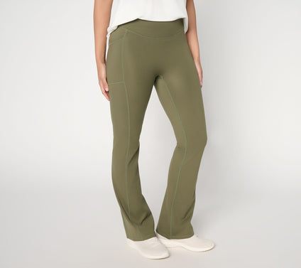 AnyBody Regular Peached Bootcut Full Length Legging