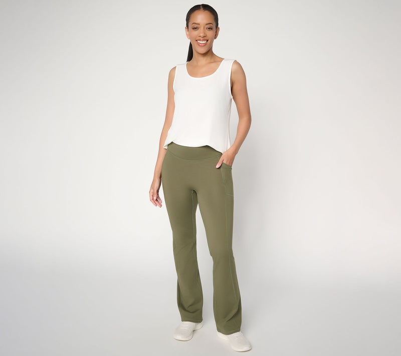 AnyBody Regular Peached Bootcut Full Length Legging — View 4