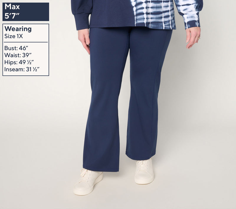 AnyBody Petite Peached Bootcut Full Length Legging — View 2