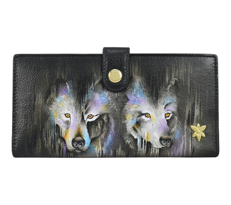 Anuschka Painted Leather Two-Fold Organizer RFID Wallet — View 10