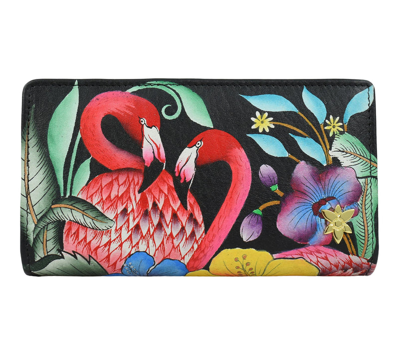 Anuschka Painted Leather RFID Wallet — Main view