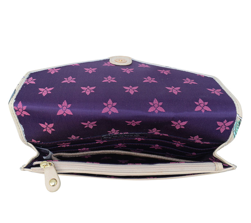 Anuschka Painted Leather Convertible Wallet Crossbody — View 3