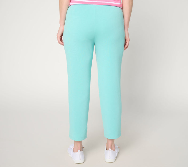 Belle by Kim Gravel Regular ScubaLuxe Escape Edit Cropped Pant — View 4