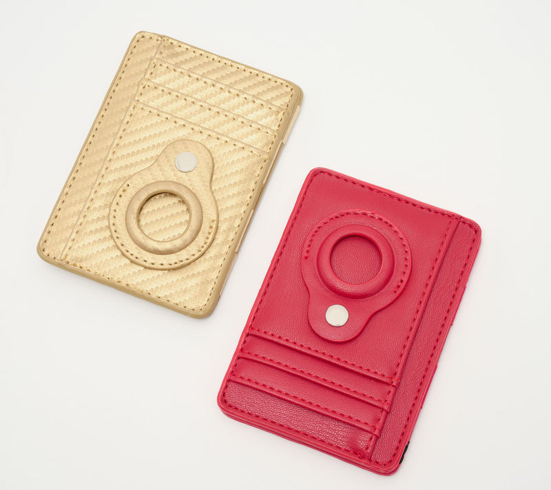 MysticMagic Set of 2 RFID Blocking Wallet w/ Airtag Holder — Main view