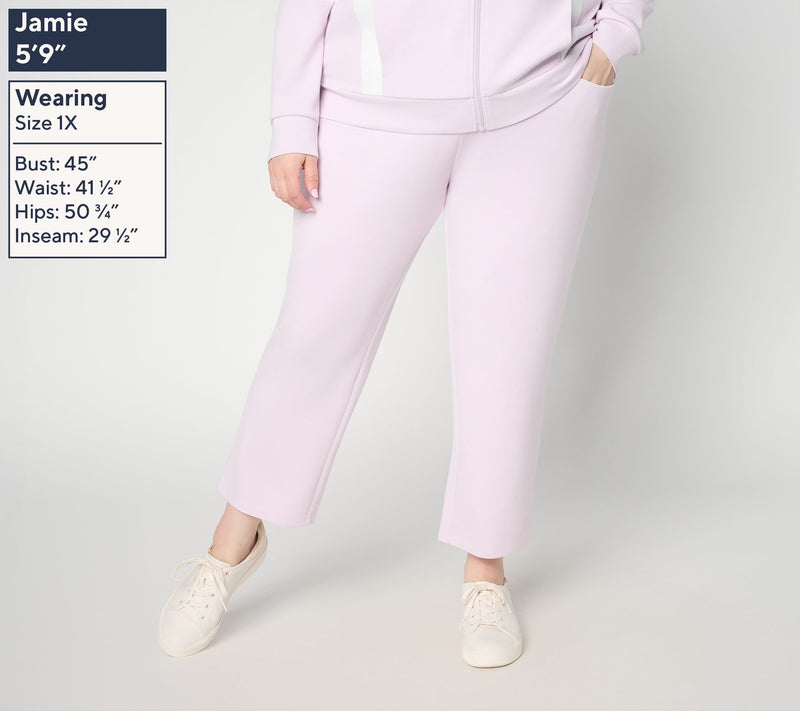 Belle by Kim Gravel Petite ScubaLuxe Escape Edit Cropped Pant — View 2