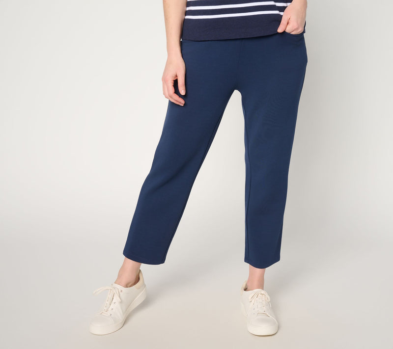 Belle by Kim Gravel Petite ScubaLuxe Escape Edit Cropped Pant — View 16