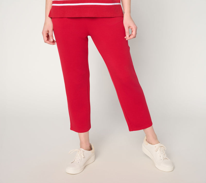 Belle by Kim Gravel Petite ScubaLuxe Escape Edit Cropped Pant — View 17