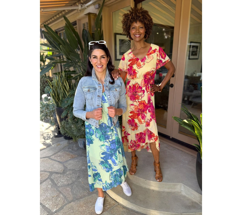 BEAUTIFUL by Lawrence Zarian Regular Flutter Sleeve Dress — View 6