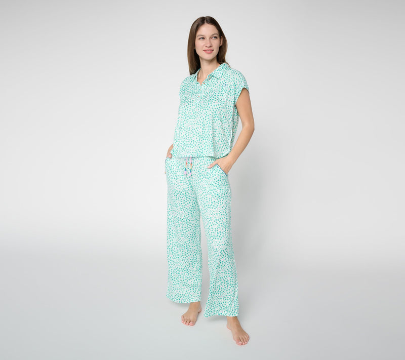 Ocean Pacific Collared Henley Pajama Set Pajama Set — View 5