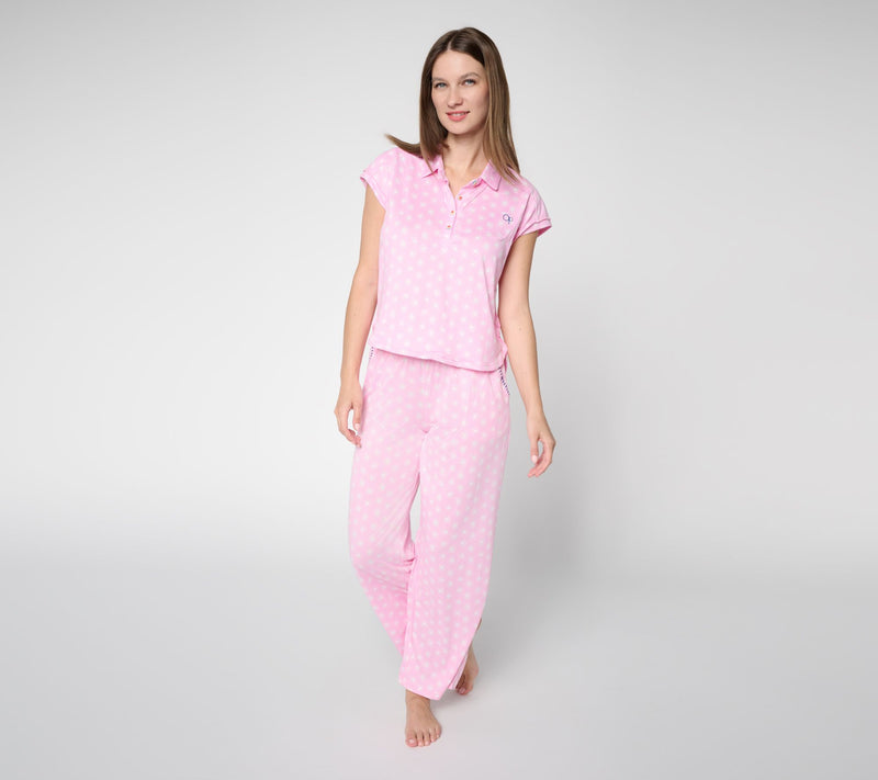 Ocean Pacific Collared Henley Pajama Set Pajama Set — View 7