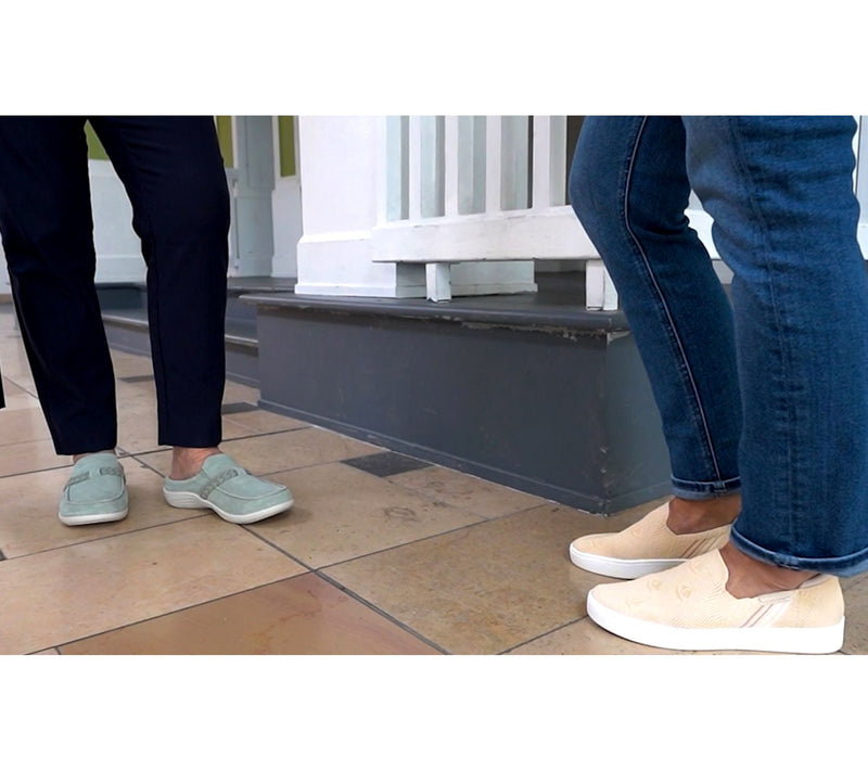 Revitalign Orthotic Engineered Knit Sailboat Slip Ons - Solana — View 8