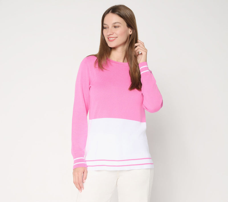 Belle by Kim Gravel Bottom Line Tipped Sweater — Main view