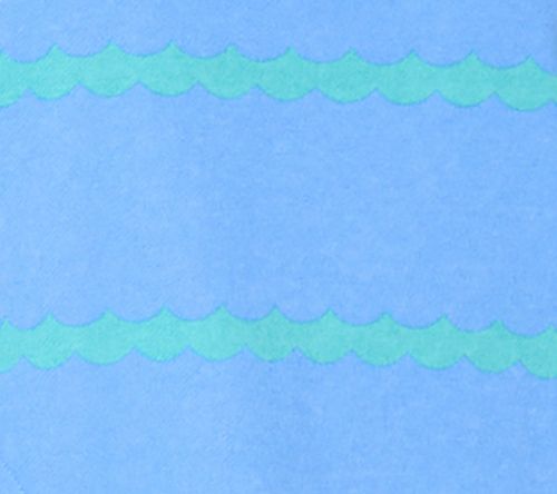 Belle by Kim Gravel Makin Waves Scallop Stripe Half Zip Top — View 11