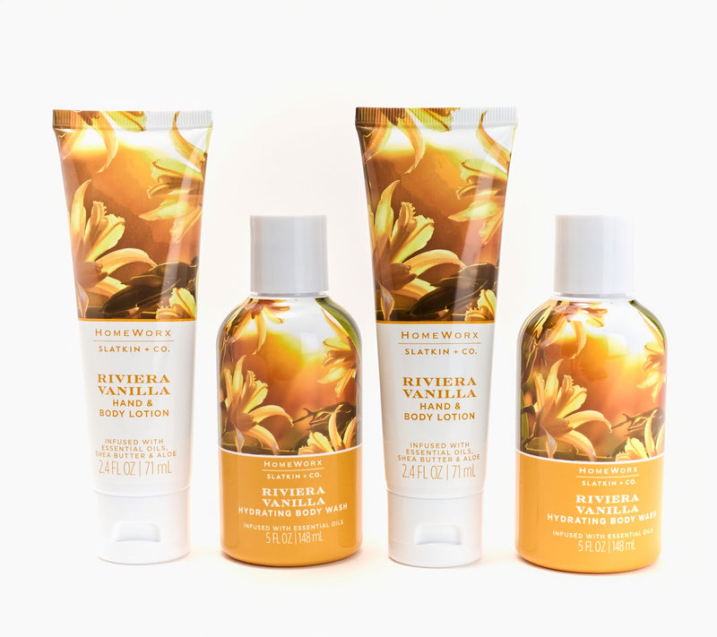 HomeWorx by Slatkin + Co. 4pc Hand Lotion and Body Wash Collection — View 4