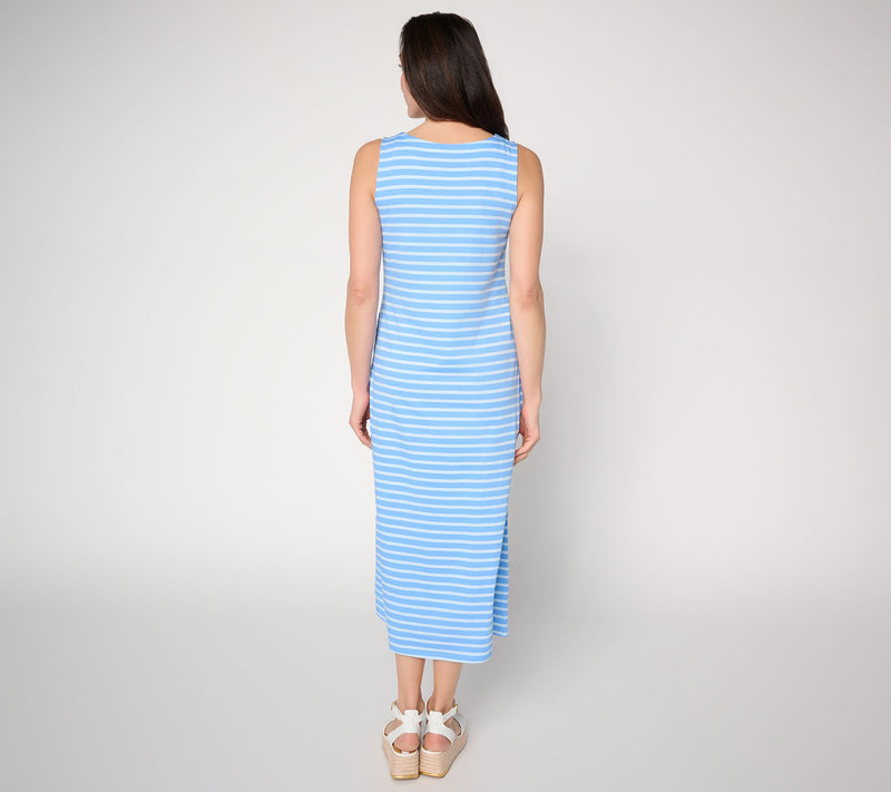 Belle by Kim Gravel Regular TripleLuxe Knit Spring Maxi Dress — View 4