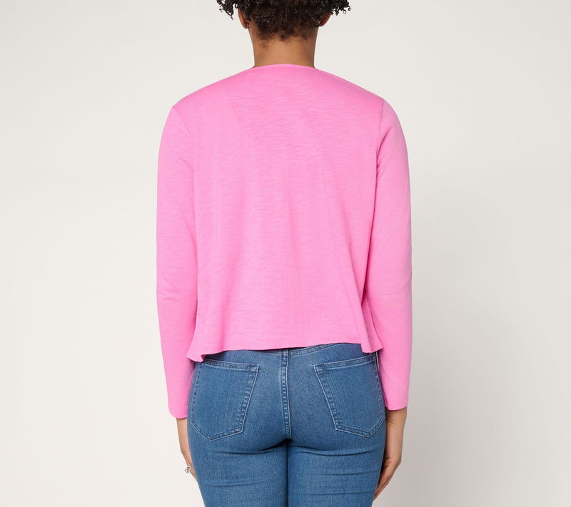 Belle by Kim Gravel Slub Knit Seas the Look Shrug — View 4