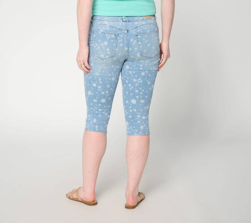 Seven7 Jeans No Gap Skimmer Jeans - Daisy Discharge — View 5