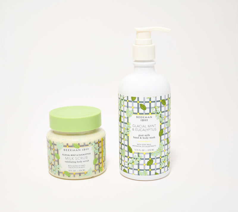 Beekman 1802 Goat Milk Body Scrub + Hand & Body Wash Set — Main view