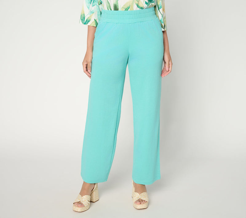 Belle by Kim Gravel Regular Cabana Knit Yacht Club Solid Pant — Main view