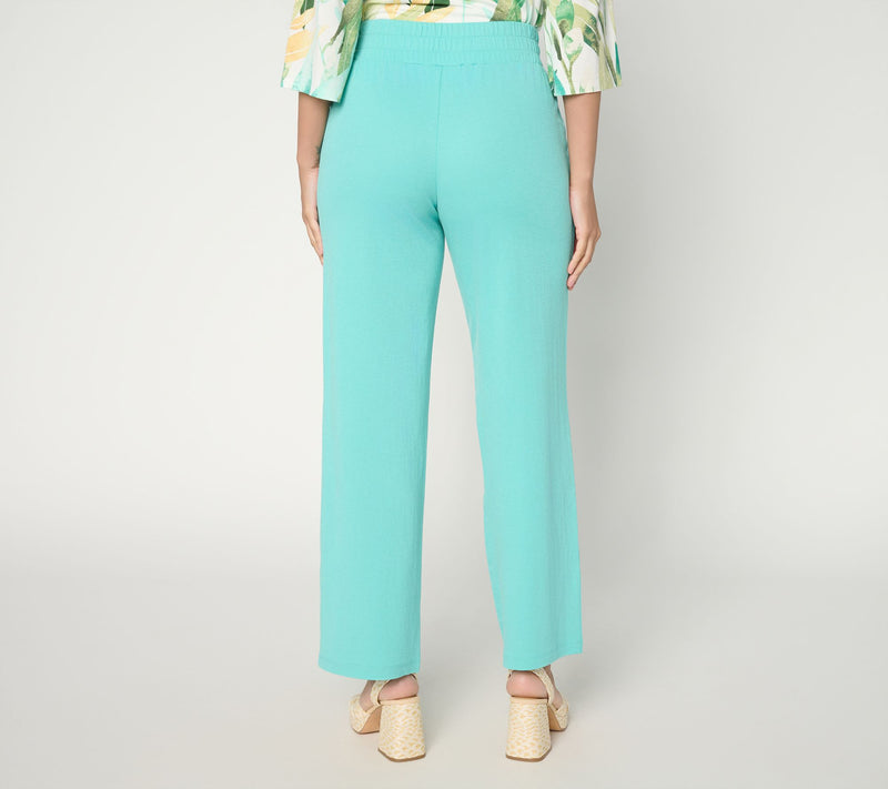 Belle by Kim Gravel Regular Cabana Knit Yacht Club Solid Pant — View 4