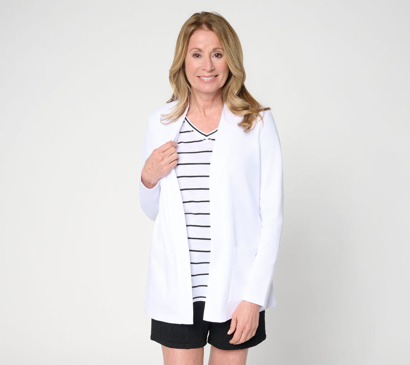 Belle Beach by Kim Gravel Seaside Sweats Cardigan — View 12