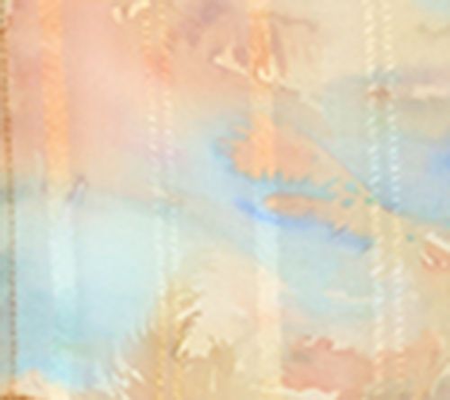 Dennis Basso Regular Print Ribbon Stripe Topper — View 6