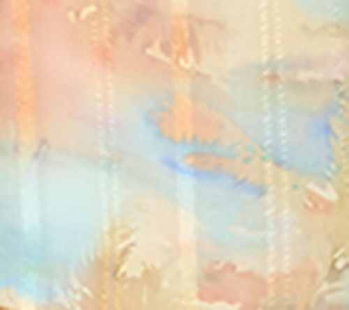 Dennis Basso Petite Print Ribbon Stripe Topper — View 5