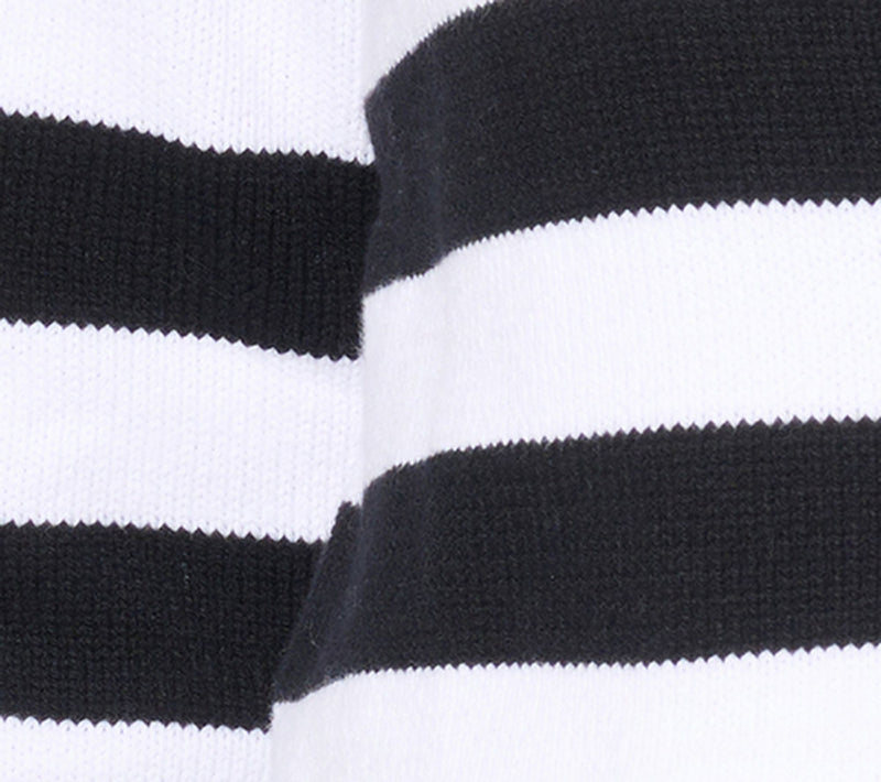 Dennis Basso Striped Sweater Top with 3/4 Sleeves — View 2