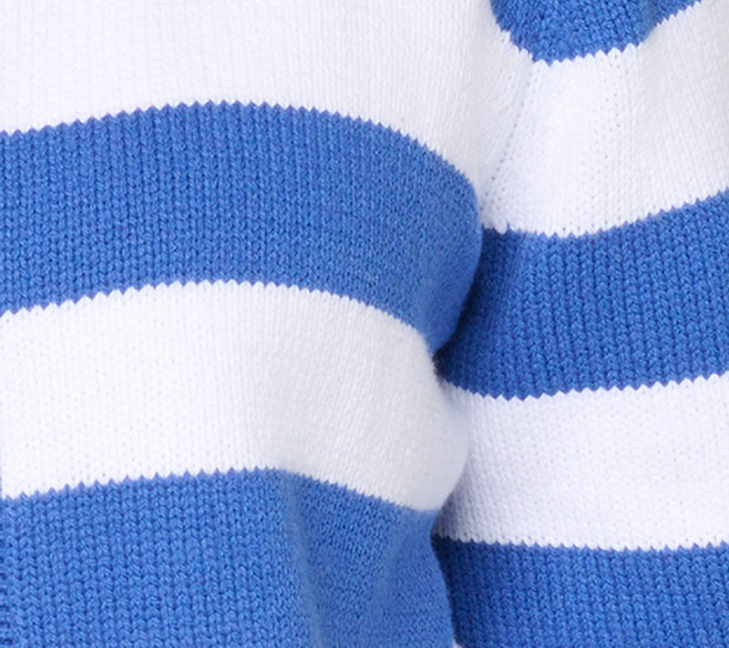 Dennis Basso Striped Sweater Top with 3/4 Sleeves — View 11