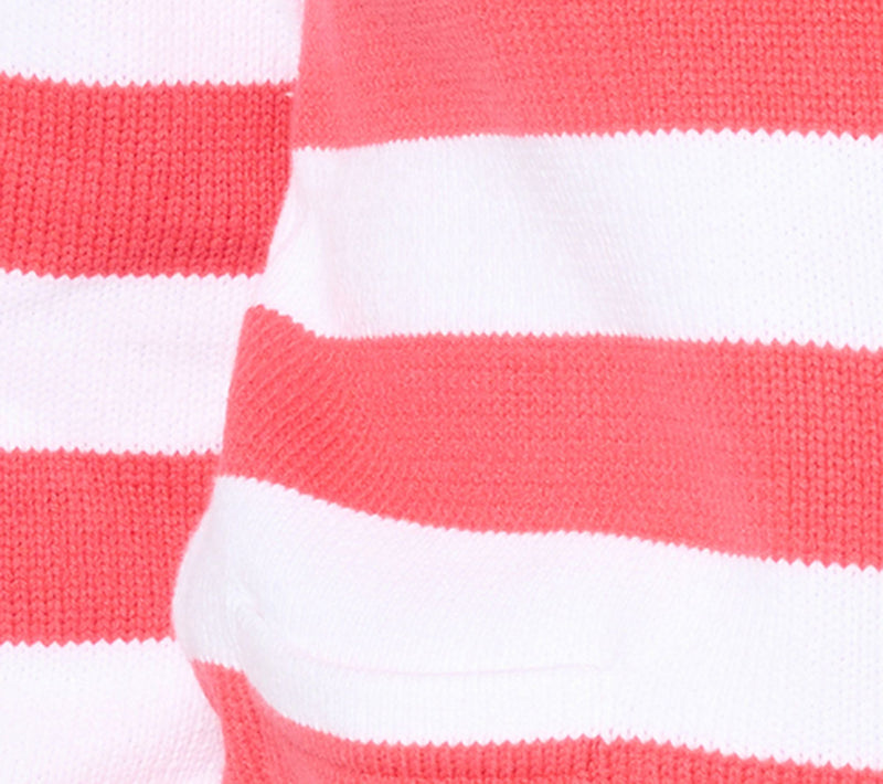 Dennis Basso Striped Sweater Top with 3/4 Sleeves — View 4