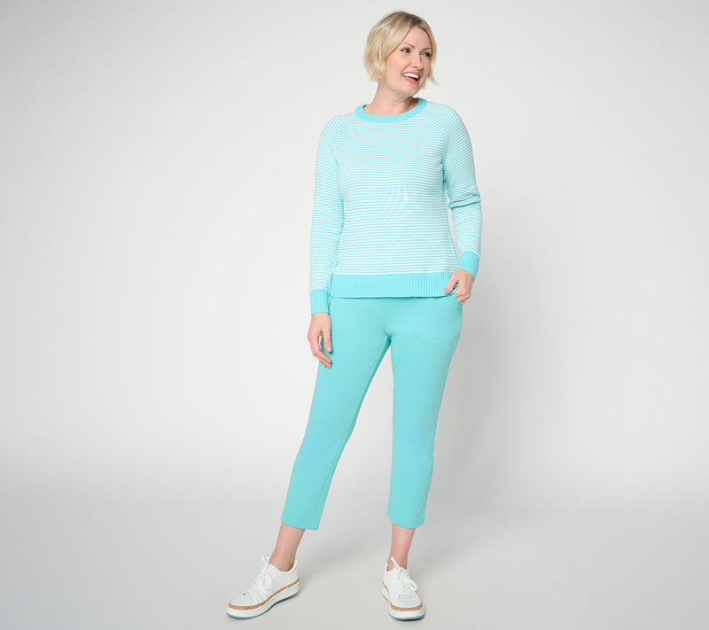 Belle Beach by Kim Gravel Regular Seaside Sweats Drawstring Crop — View 15