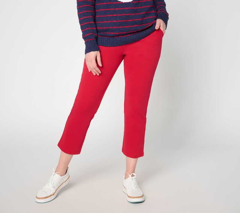 Belle Beach by Kim Gravel Regular Seaside Sweats Drawstring Crop — View 3